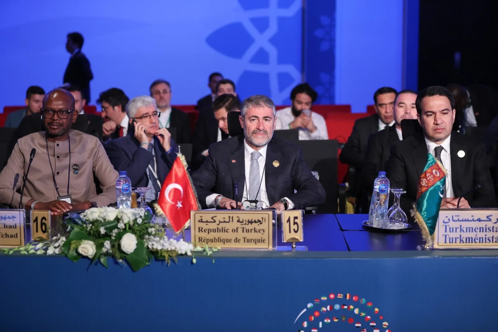 Hazine ve Maliye Bakanı Nureddin Nebati, İKB Guvernörler Kurulu Yıllık Toplantıları kapsamında genel oturuma katıldı