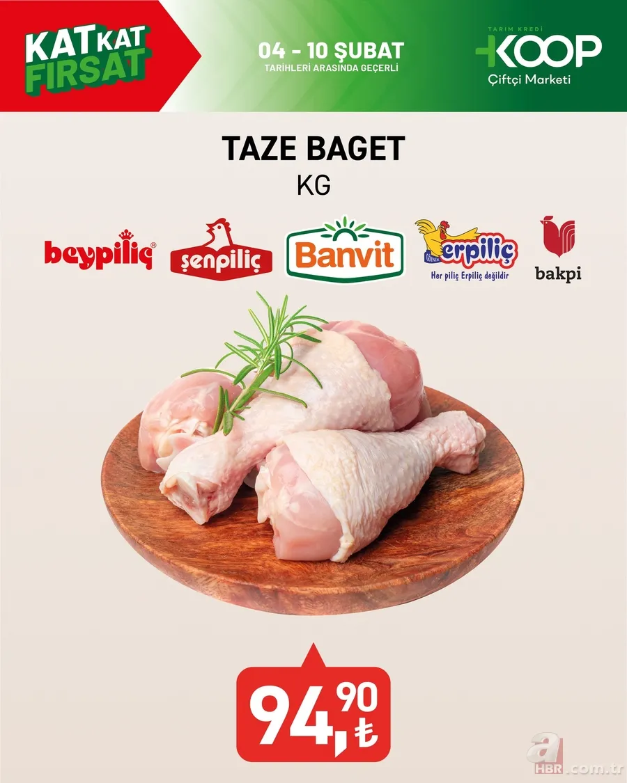 Tarım Kredi’de mutfağınızı dolduracak indirim! Taze baget 94.90, 5 kg Osmancık Pirinç 299,90 TL… 5