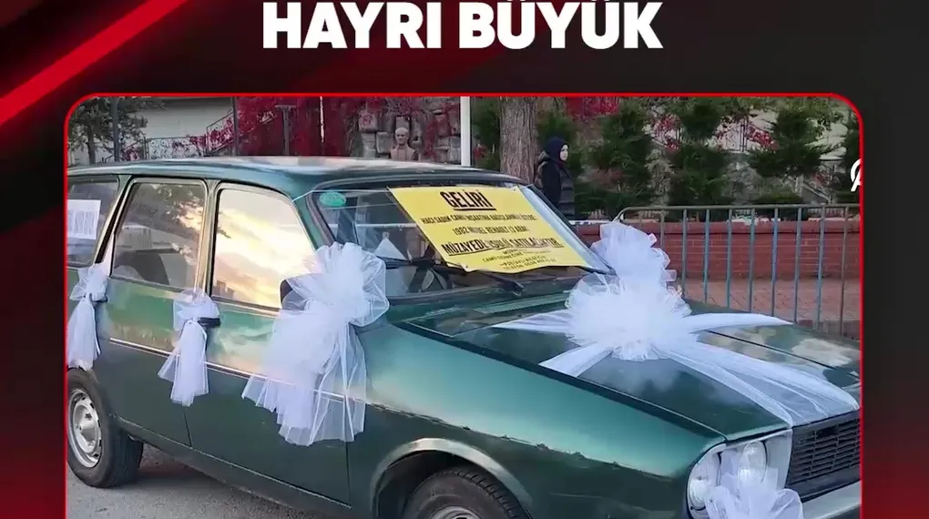 CAMİ İNŞASI İÇİN OTOMOBİLİNİ BAĞIŞLADI