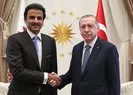Katar Emiri Şeyh Al Sani Başkan Erdoğan’la görüştü