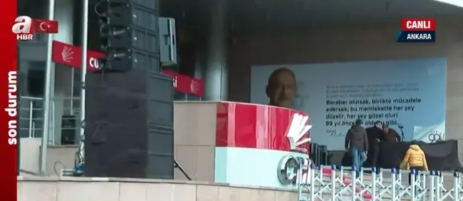 Gözler 6’lı koalisyon toplantısında! CHP önünde platform kuruluyor! Kılıçdaroğlu konuşma yapacak