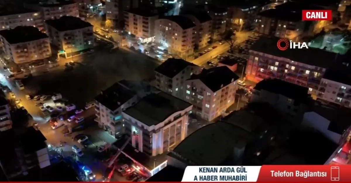 Bursa'da otel yangını! 5 kişi mahsur kaldı