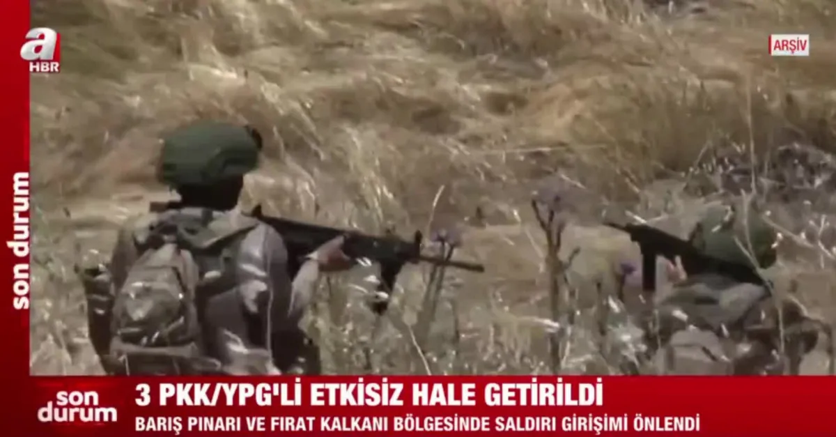 3 YPG/PKK'lı etkisiz hale getirildi