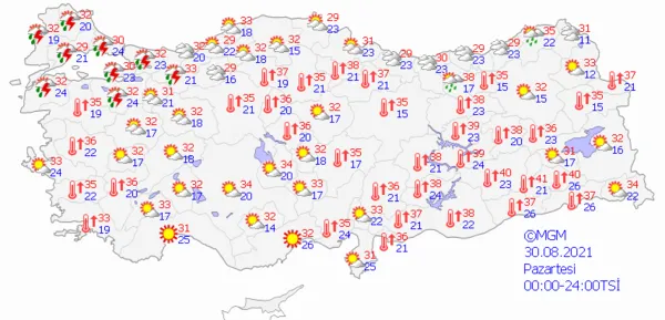 1629991789818.png Meteoroloji'den çok sayıda ile son dakika sağanak yağış uyarısı! İstanbul Ankara İzmir'de bu hafta hava durumu nasıl olacak? - 8