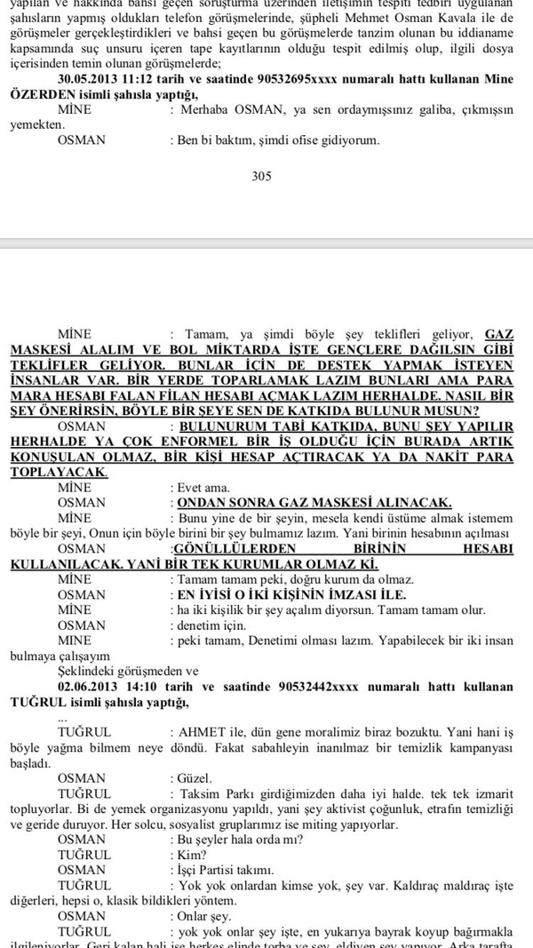 Gezi’nin gaz maskelerini Osman Kavala’nın ekibi sağlamış