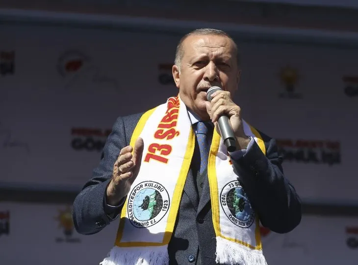Başkan Erdoğan'a Şırnak'ta sevgi seli