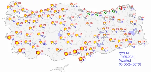 1620485199476.png Meteoroloji Genel Müdürlüğü'nden kuvvetli yağış ve zirai don uyarısı! İstanbul Ankara İzmir hava durumu - 6