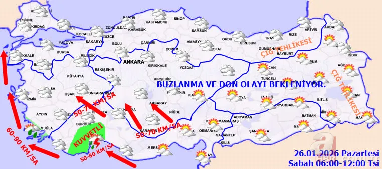 Meteoroloji uyardı: 90 km fırtına, sel, çatı uçması ve ağaç devrilmesi riski! 9 il sarı kodda 17