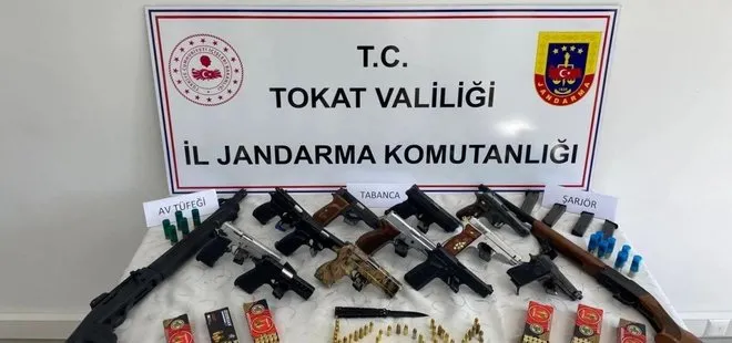 Tokat’taki silah ve mühimmat kaçakçılığı operasyonunda 14 kişi yakalandı