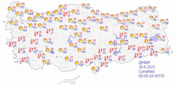 1692943024989.png Meteoroloji'den çok sayıda ile sağanak yağış uyarısı! O bölgeyi etkisi altına alacak! İşte şehirlere göre günlük hava durumu... - 5