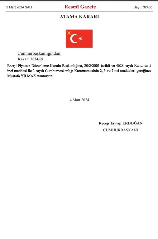resmi-gazetede-yayimlandi-epdk-baskanligina-mustafa-yilmaz-atandi-1709586461159.jpg Resmi Gazete'de yayımlandı: EPDK Başkanlığı'na Mustafa Yılmaz atandı - 1