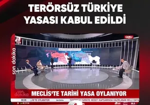 TERÖRSÜZ TÜRKİYE YASASI KABUL EDİLDİ
