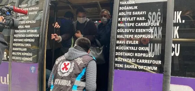 İstanbul’da yine aynı manzara! Ayakta 10 yolcusu olan minibüse ceza