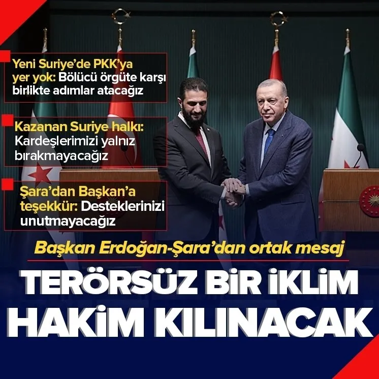 Başkan Erdoğan-Ahmed Şara görüşmesi başladı