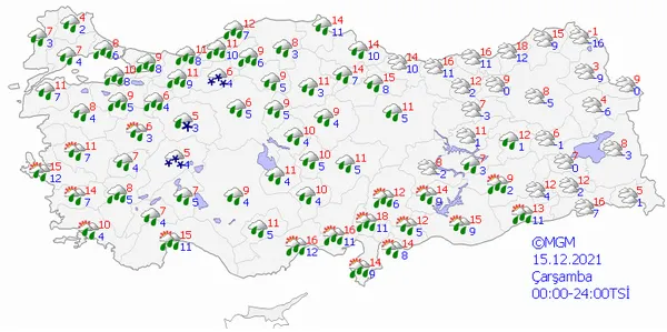 Kar İstanbul'u çevreleyecek! Meteoroloji kar yağacak illeri açıkladı! Gözler o tarihlerde - 15