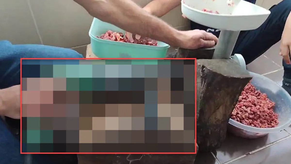 Kıyma çektirecek kasap bulamayınca öyle bir şey yaptı ki! Görenler hayrete düştü