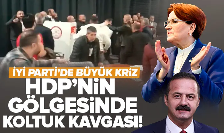HDP’nin gölgesinde kalan İYİ Parti’de yumruklar konuştu!