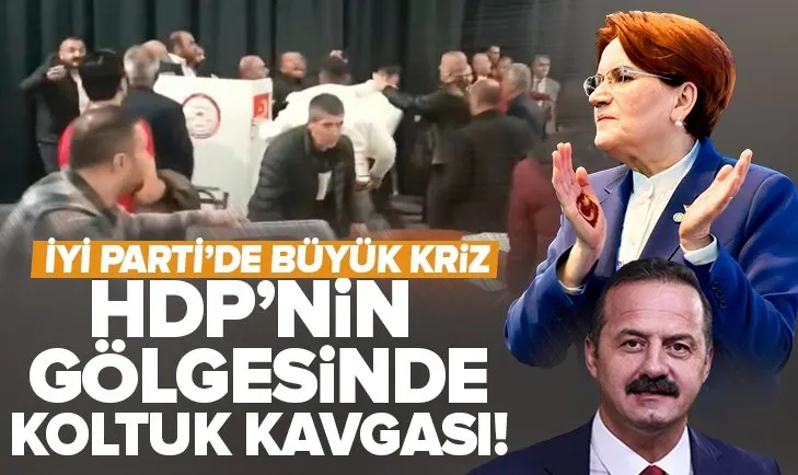 HDP’nin gölgesinde kalan İYİ Parti’de yumruklar konuştu!