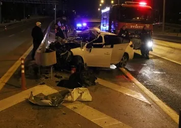 Adana'da feci kaza! Otomobil ve TIR çarpıştı: 1 ölü