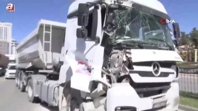 Gaziantep’te 2 TIR çarpıştı: 1 yaralı
