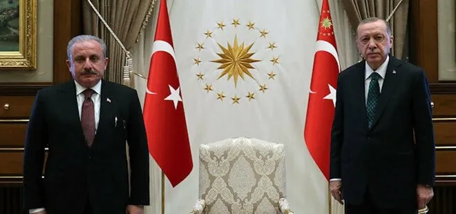 Son dakika: Başkan Erdoğan TBMM Başkanı Şentop’u kabul etti