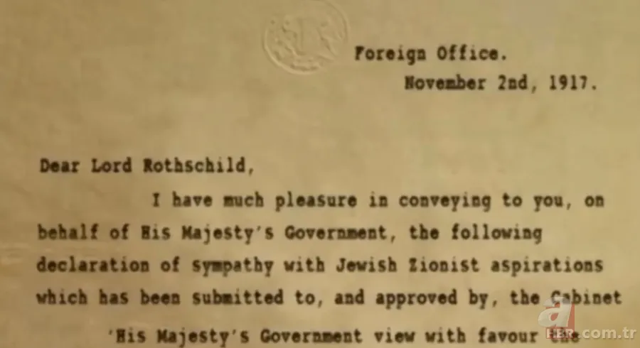 İngiltere’nin 1917 Filistin işgali planı deşifre oldu! Filistin’de Siyonist bir devlet kurmak için yuvarlak masada Rothschild'ler detayı kan dondurdu | Balfour Deklarasyonu nedir? 16