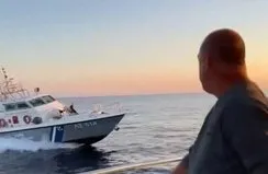Türk balıkçı Yunan tacizine karşılık verdi!