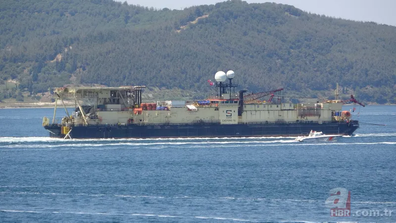 Karadeniz gazı için geldi! Castoro 10 Çanakkale Boğazı'ndan geçti 7