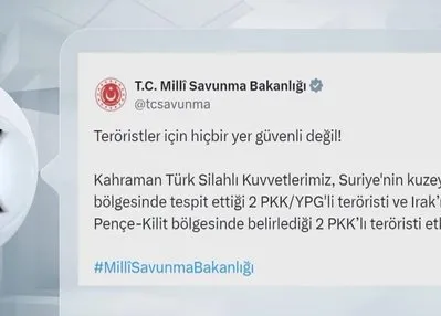 4 PKK’lı terörist etkisiz hale getirildi