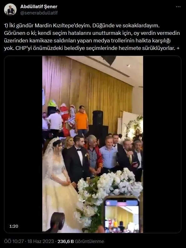 Kılıçdaroğlu’na oy vermediğini açıklayan Abdüllatif Şener’den CHP’ye ’halaylı’ yanıt