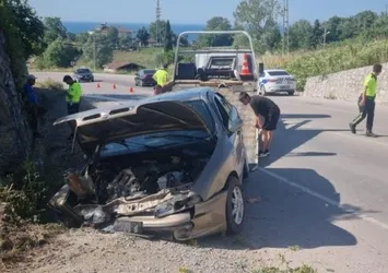 Sinop'ta korkunç kaza! 1'i bebek 3 yaralı var