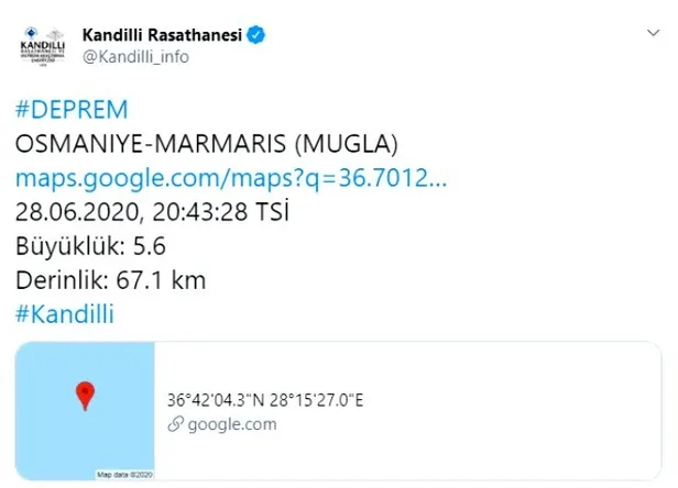 Son dakika: Muğla, Osmaniye ve İzmir’de deprem mi oldu? 28 Haziran AFAD son depremler listesi