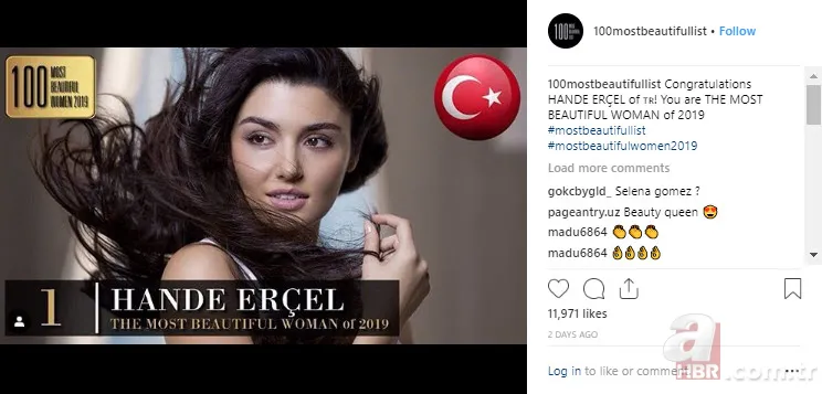 Hande Erçel Selena Gomez ve Taylor Swift'i solladı 3