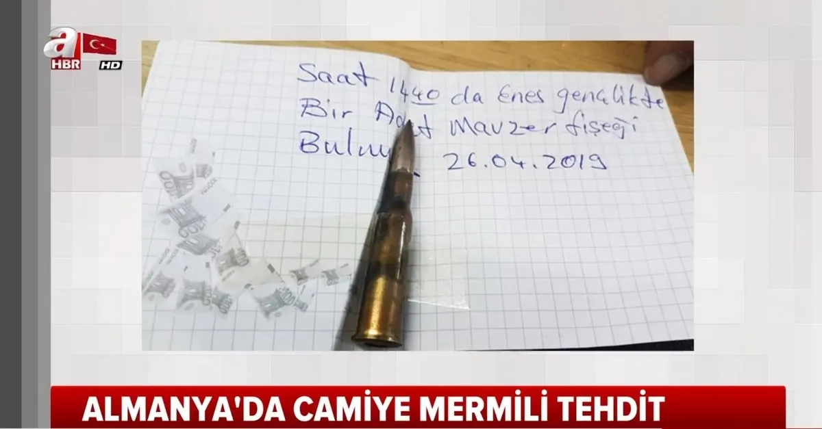 Almanya'da camiye mermili tehdit!