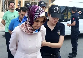 Mersin'de FETÖ'nün 'Abla'sı adliyeye sevk edildi