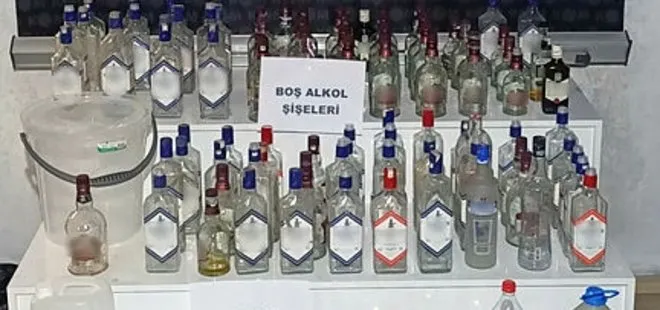 Trabzon’da sahte içki operasyonu: 1 kişi yakalandı