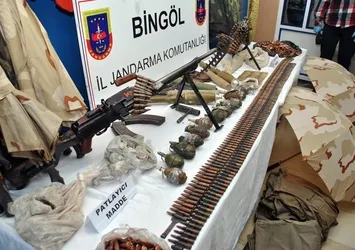 Bingöl’de PKK’nın silah deposu çökertildi