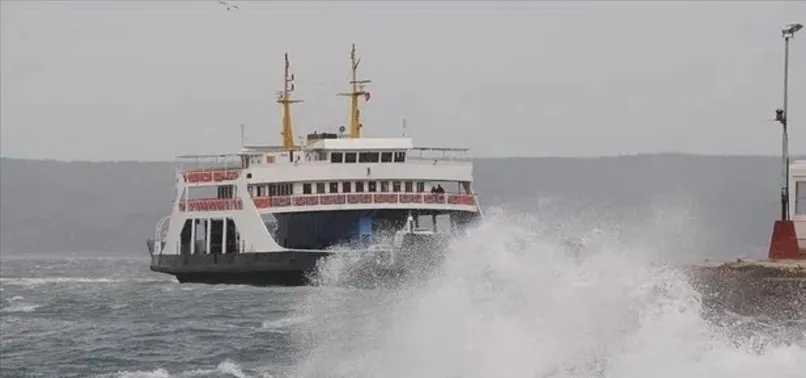 Feribot seferlerine 'fırtına' engeli! Bozcaada ve Gökçeada...