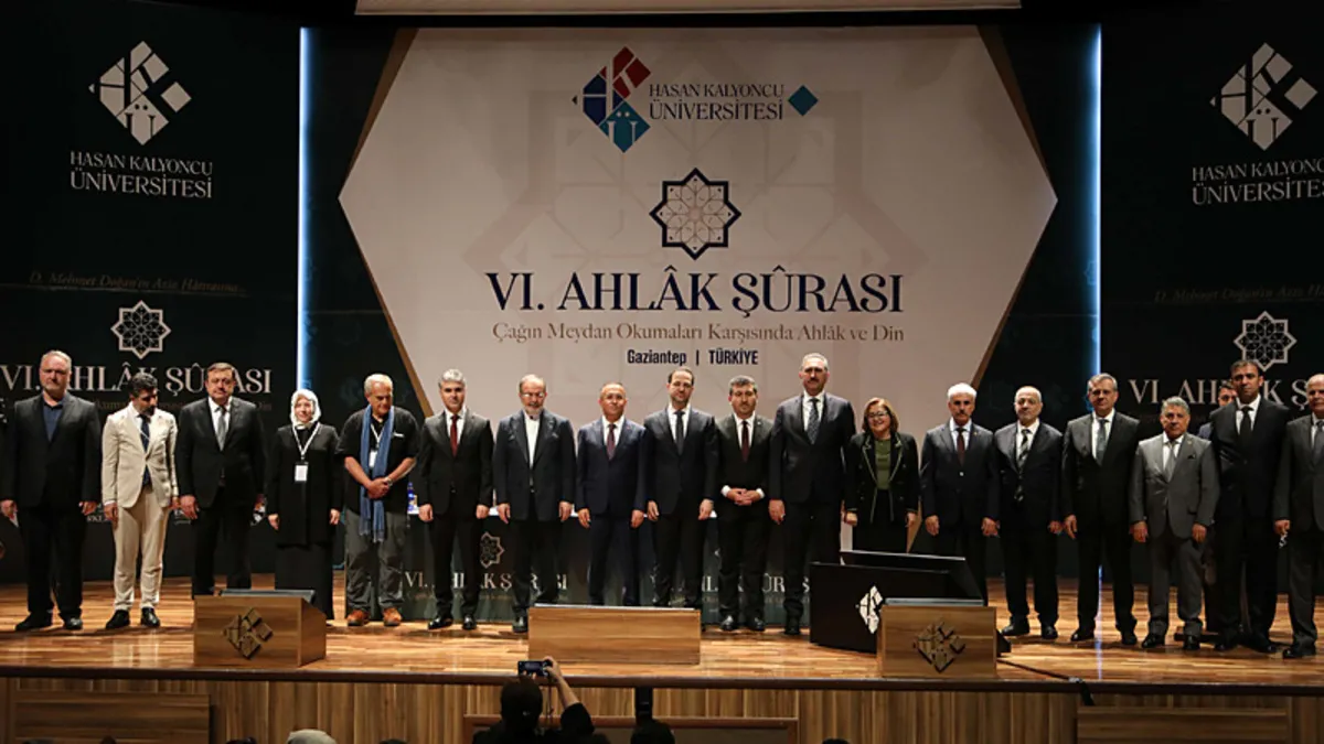 "VI. Ahlâk Şurası" Hasan Kalyoncu Üniversitesi ev sahipliğinde gerçekleştirildi