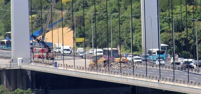 FSM Köprüsü’ndeki çalışmanın 2. gününde trafik yoğunluğu sürüyor
