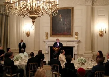 Donald Trump Beyaz Saray'da iftar verdi