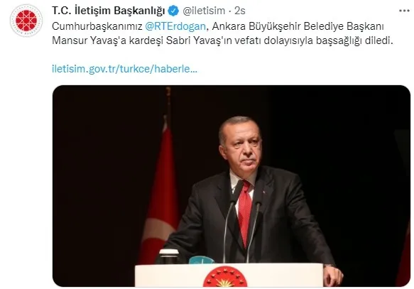 Son dakika: Başkan Erdoğan'dan kardeşini kaybeden Mansur Yavaş'a taziye telefonu - 2