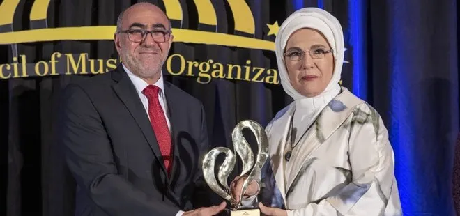 Emine Erdoğan’a ABD’de Uluslararası Müslüman Kadınlar Başarı ve Topluma Katkı Ödülü