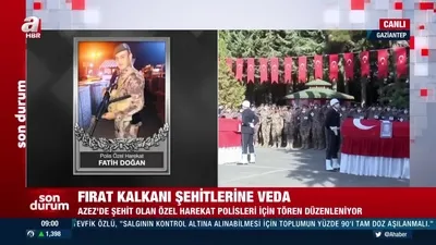 Fırat Kalkanı şehitlerine veda