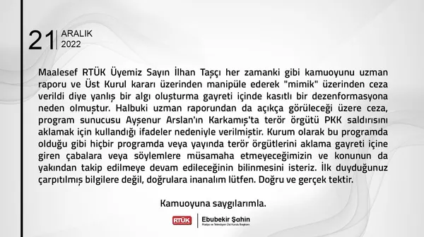 halk-tv-sunucusu-aysenur-arslandan-alcak-karkamis-saldirisi-icin-skandal-sozler-durduk-yerde-beklenmezdi-1671638250212.jpg Ayşenur Arslan'dan alçak Karkamış saldırısı için skandal sözler: Durduk yerde beklenmezdi | RTÜK'ten Halk TV'ye ceza - 6
