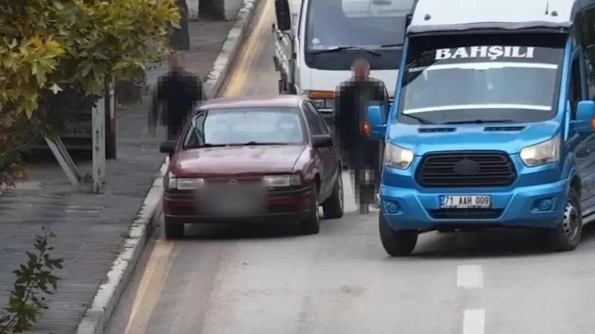 Trafik denetimindeki yaya numarasını drone yakaladı