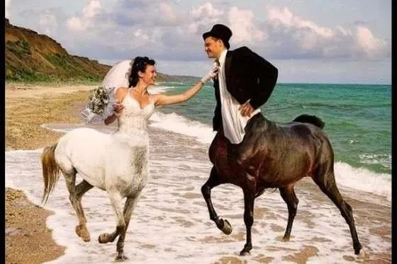 Böyle düğün resimleri görmediniz!