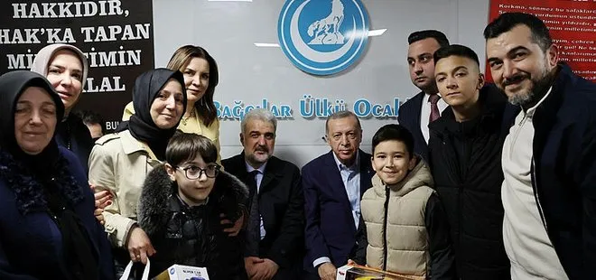 Başkan Recep Tayyip Erdoğan’dan Bağcılar Ülkü Ocakları’na ziyaret
