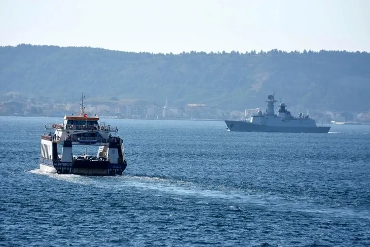 Çin savaş gemileri Çanakkale Boğazı’ndan geçti