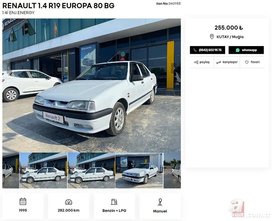 Listede en pahalı ikinci el araç 500 bin TL! Renault 12 ay garanti ile satışa sunuyor! İşte Renault, Peugeot, Fiat, Volkswagen, Hyundai, Opel…. 3